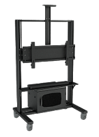 Напольная стойка для ВКС c RACK шкафом на один монитор TEGAR VCS F14